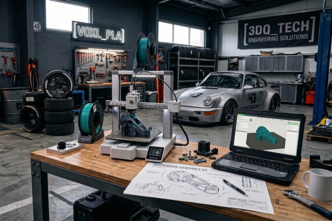 Dílna ve které se tiskne součástka